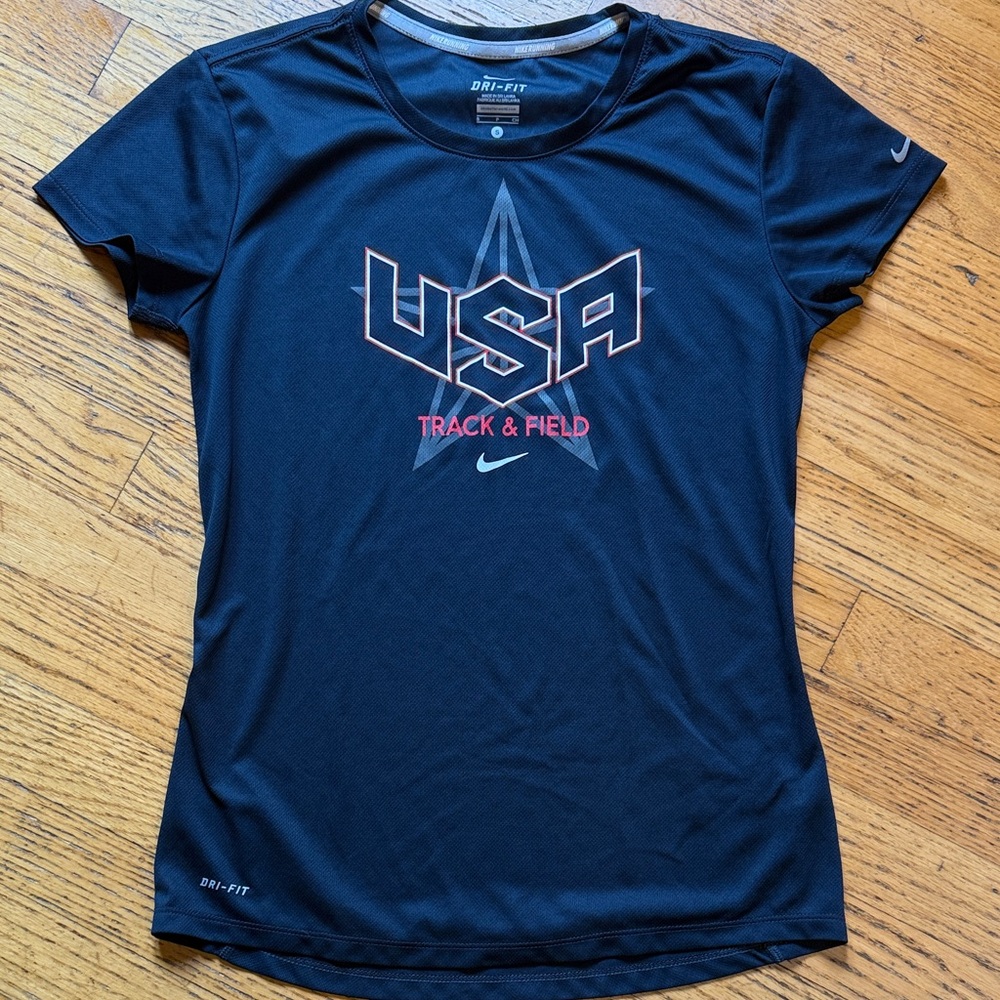Nike Women's Navy USA Track & Field Tee